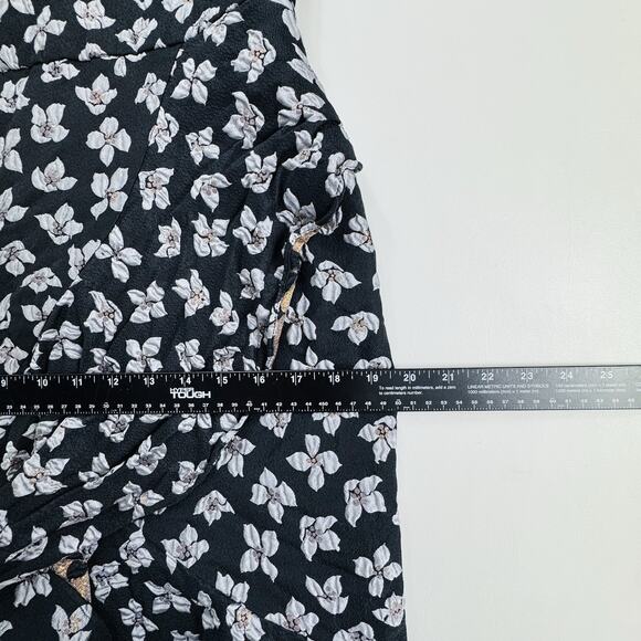 ML Monique Lhuillier Sleeveless Floral High Neck Gown Black Women's Size 10 - Picture 14 of 16